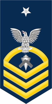 Navy Senior Chief Gold E-8 Builder BU Decal Sticker