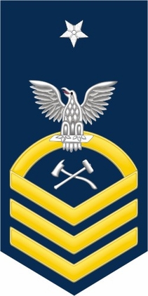 Navy Senior Chief Gold E-8 Damage Controlman DC Decal Sticker