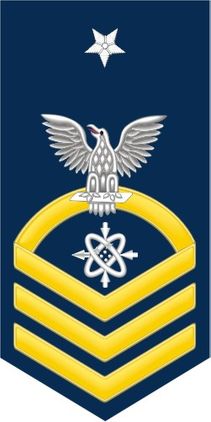 Navy Senior Chief Gold E-8 Data Systems Technician DS Decal Sticker