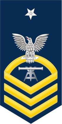 Navy Senior Chief Gold E-8 Fire Control Technician FT Decal Sticker