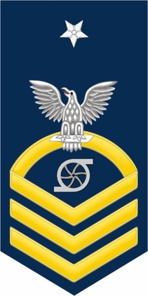 Navy Senior Chief Gold E-8 Gas Turbine Systems Technician GS Decal Sticker