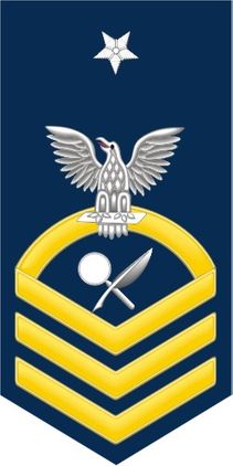 Navy Senior Chief Gold E-8 Intelligence Specialist IS Decal Sticker