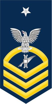 Navy Senior Chief Gold E-8 Legalman LN Decal Sticker