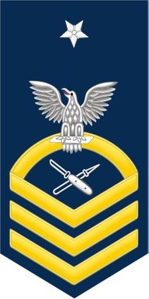Navy Senior Chief Gold E-8 Lithographer LT Decal Sticker