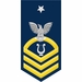 Navy Senior Chief Gold E-8 Musician MU Decal Sticker