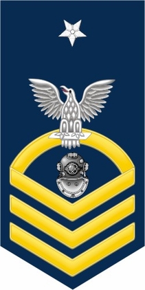 Navy Senior Chief Gold E-8 Navy Diver ND Decal Sticker