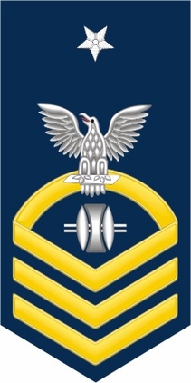 Navy Senior Chief Gold E-8 Opticalman OP Decal Sticker