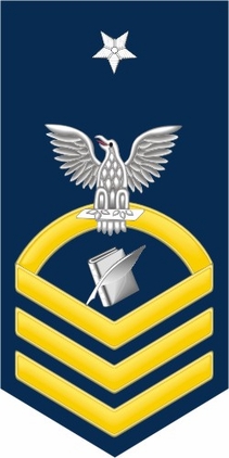 Navy Senior Chief Gold E-8 Personnelman PS Decal Sticker