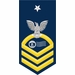 Navy Senior Chief Gold E-8 Postal Clerk PC Decal Sticker