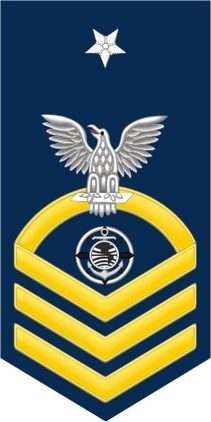 Navy Senior Chief Gold E-8 Religious Program RP Decal Sticker