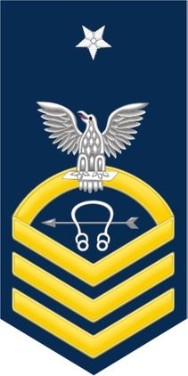 Navy Senior Chief Gold E-8 Sonar Technician ST Decal Sticker