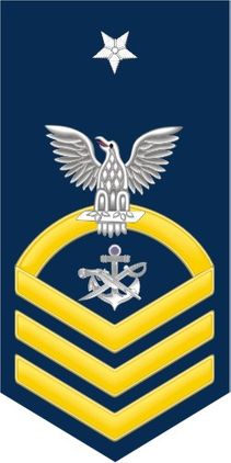 Navy Senior Chief Gold E-8 Special Warfare Boat Operator SB Decal Sticker