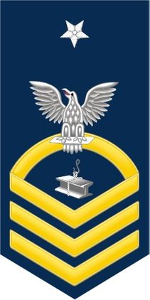 Navy Senior Chief Gold E-8 Steelworkers SW Decal Sticker