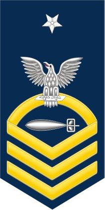 Navy Senior Chief Gold E-8 Torpedoman's Mate TM Decal Sticker