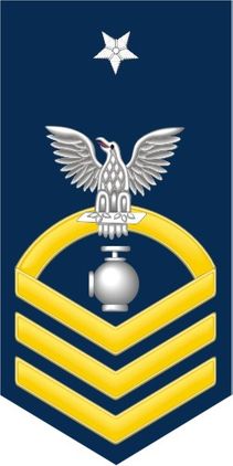 Navy Senior Chief Gold E-8 Utilitiesman UT Decal Sticker