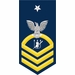 Navy Senior Chief Gold E-8 Weapons Technician WT Decal Sticker