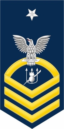 Navy Senior Chief Gold E-8 Weapons Technician WT Decal Sticker