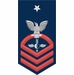 Navy Senior Chief Red E-8 Aerographers Mate AG Decal Sticker