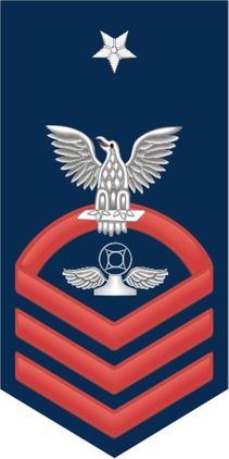 Navy Senior Chief Red E-8 Air Traffic Controller AC Decal Sticker