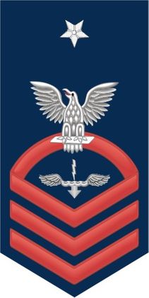 Navy Senior Chief Red E-8 Aviation Antisubmarine War Technician AX Decal Sticker