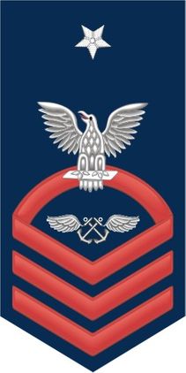 Navy Senior Chief Red E-8 Aviation Boatswain's Mate AB Decal Sticker