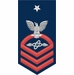Navy Senior Chief Red E-8 Aviation Electronics Technician AT Decal Sticker