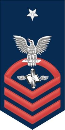 Navy Senior Chief Red E-8 Aviation Maintenance Technician AZ Decal Sticker