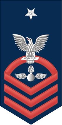 Navy Senior Chief Red E-8 Aviation Ordnanceman AO Decal Sticker