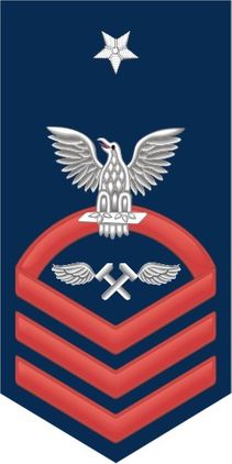 Navy Senior Chief Red E-8 Aviation Structural Mechanic AM Decal Sticker