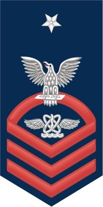 Navy Senior Chief Red E-8 Aviation Warfare Technician AW Decal Sticker