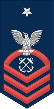 Navy Senior Chief Red E-8 Boatswain's Mate BM Decal Sticker
