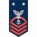 Navy Senior Chief Red E-8 Builder BU Decal Sticker