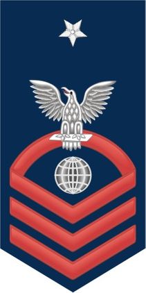 Navy Senior Chief Red E-8 Electrician's Mate EM Decal Sticker