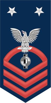 Navy Senior Chief Red E-8 Engineering Aid EA Decal Sticker