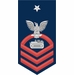Navy Senior Chief Red E-8 Equipment Operator Decal Sticker