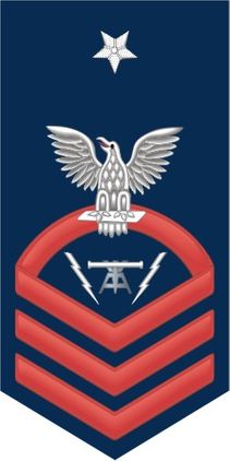 Navy Senior Chief Red E-8 Fire Controlman FC Decal Sticker