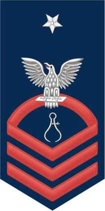 Navy Senior Chief Red E-8 Instrumentman IM Decal Sticker