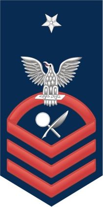 Navy Senior Chief Red E-8 Intelligence Specialist IS Decal Sticker