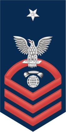 Navy Senior Chief Red E-8 Interior Communications Technician IC Decal Sticker