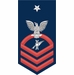 Navy Senior Chief Red E-8 Legalman LN Decal Sticker