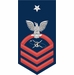 Navy Senior Chief Red E-8 Mass Communications MC Decal Sticker
