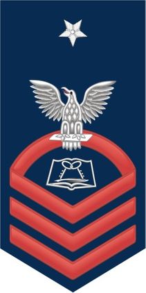 Navy Senior Chief Red E-8 Mess Manager Specialist MS Decal Sticker