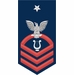 Navy Senior Chief Red E-8 Musician MU Decal Sticker