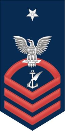 Navy Senior Chief Red E-8 Navy Counselor NC Decal Sticker