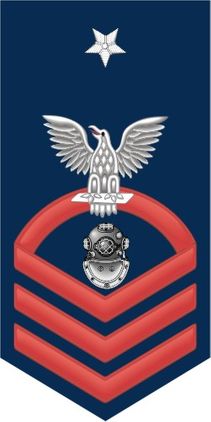 Navy Senior Chief Red E-8 Navy Diver ND Decal Sticker