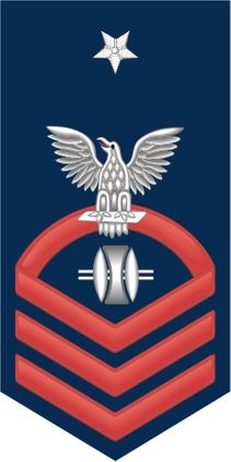 Navy Senior Chief Red E-8 Opticalman OP Decal Sticker