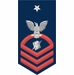 Navy Senior Chief Red E-8 Personnelman PS Decal Sticker