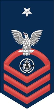 Navy Senior Chief Red E-8 Religious Program RP Decal Sticker