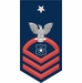 Navy Senior Chief Red E-8 Senior At Arms MA Decal Sticker
