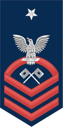 Navy Senior Chief Red E-8 Signalman SM Decal Sticker
